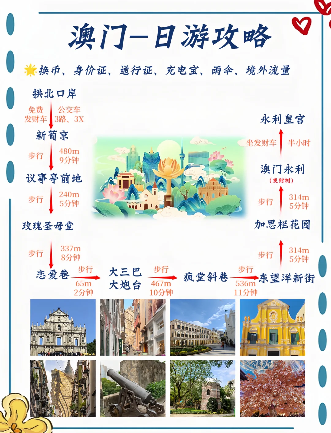 澳門一日游最佳旅游路線，澳門一日游精選旅游路線攻略